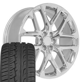 Oe Wheels 9513287 Cv62 24x10 Black And 295/35r24 As Tires Set 6x139.7 28et