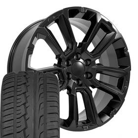 35r24 Oe Wheels Cv68 Satin Black 24 Inch 295/35r24 Tires Fit Gmc Chevy Cadillac 35r24 Oe Wheels Cv68 Satin Black 24 Inch 295/35r24 Tires Fit Gmc Chevy Cadillac