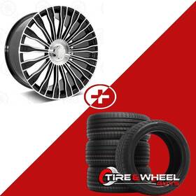 Oes Rm66208543 32/rm66209543 38 20 Inch Machine Black Wheels With Tires Fits Mercedes A C E350 E550 S500 S550 Slk350