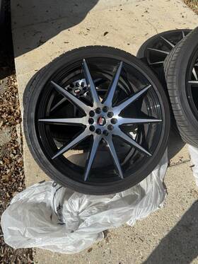 Os Wheels Si012095114335gbmf-t1 Set 4 20x9.0 5x114.3 Wheel/tire Pkg Camry Avalon Is250 Es350 Accord Maxima