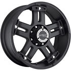 60r18 P265 V-tec 18x9 Matte Black Warlord