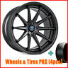 Rohanarh003-2 Rohana Staggered Matte Black Wheels And Tires