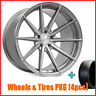 Rohanarh018-2 Rohana Staggered Brushed Titanium Wheels And Tires
