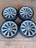 Tesla Model Oem Factory Wheels Set Silver