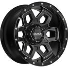 Ultra Black Milled Warlock Wheels Country Hunter Mt Tires