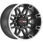 Worx Black Machined Conquest Rims Trail Hog Tires