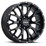 18X9 Mkw Offroad M95 Satin Black Wheel 5X5.5 (10MM). Fixed Price $282.00.