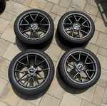 Apex VS-5RS 5X130 18X9 + 19X10.5 Porsche 981 Cayman Boxster Tires. Fixed Price $2900.00.