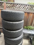 Nitto Ridge Grappler 285/70R17 Tire Set Of With Wheels. Fixed Price $500.00.