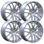 (SET-4) Touren TR60 17X7.5 5X112/5X120 42MM Silver Wheels Rims Inch. Fixed Price $649.41.