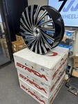 4X Wheels Strada Tornado 28X10 (30, 6X135, 6X139.7 87.1) Black Rims Fits Gm Ford. Fixed Price $2660.95.