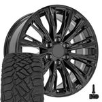 4869 20X9 Black Oe Wheels & 275/55R20 R/t Tires, Tpms Set 6X139.7 +28ET. Fixed Price $1985.00.