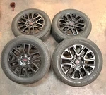 Set Of Used 20" Oem '22-'26 Toyota Tundra Black Wheels 265/60R20 Bridgestone Lt. Fixed Price $1095.00.