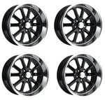Set Us Mag U121 Rambler 20X9.5 5X4.75 Gloss Black Wheels 20" 1MM Rims. Fixed Price $1832.00.