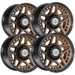 (set Of 4) Scorpion Rebel 17X9 6X135/6X5.5" -12MM Bronze Wheels Rims 17" Inch. Fixed Price $851.96.