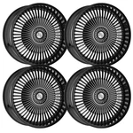 (SET-4) Cavallo CLV-41 20X8.5 5X112 35MM Black Machined Wheels Rims Inch. Fixed Price $1212.36.