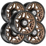 (set Of 5) Scorpion Rebel 17X9 6X135/6X5.5" -12MM Bronze Wheels Rims 17" Inch. Fixed Price $1065.95.