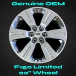 Clean! 22" Wheel *free Center Cap* Ford F150 Limited 2016 2017 Oem Rim F-150. Fixed Price $449.00.