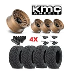 Bronze Wheel Tire 35 12.50 17 Mud Terrain Kmc Method Fuel Rhino F150 Mt. Fixed Price $1995.00.