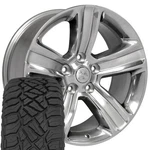 2453 20X9 Silver Oe Wheels & 275/55R20 R/t Tires Set 5X139.7 19ET. Fixed Price $2041.00.