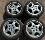 Porsche 968 964 Rims 7.5X17 ET65 9X17 ET55 Wheels Cup Set 96536212405. Fixed Price $3300.36.