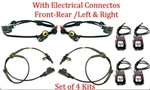 4 X Abs Wheel Speed Sensor Front-rear W/connector Fits: Range Rover Evoque 12-16. Fixed Price $42.20.