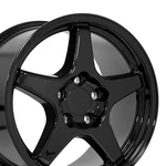 17X9.5 & 17X11 Gloss Black 5035 Wheels SET(4) Fits C4 Corvette Camaro Firebird. Fixed Price $787.00.