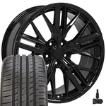 20X8.5 Wheels Tires Tpms Fit Camaro ZL1 Gloss Black Rim Ironman W1X. Fixed Price $1809.00.