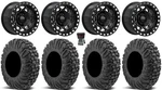 Kmc Torx Beadlock 15" Black +0MM 34" Motovator Tires Cfmoto Zforce / Z10-4. Fixed Price $2928.00.