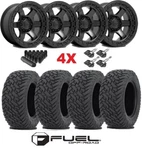 Fuel Wheel Mud Terrain Tire Package Set Black 33 12.50 18. Fixed Price $2195.00.