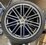 Porsche Cayenne 9Y0 Oem Genuine Turbo Iv Design 22" Wheels/tires/tpms & Caps Set. Fixed Price $5000.00.