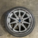 Rohana Wheel RC10 20X9 5X114.3 Machine Silver Chrome Rim W/tire 255/35/20. Fixed Price $395.21.