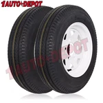Weize Trailer Tires 5.30-12 5.30X12 530-12 With Rims Lug On 4.5" 2-PACK. Fixed Price $94.99.