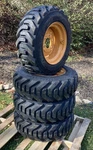 Hd 10-16.5 SKS-8 Skid Steer Tires/rims For Case 1840,1838,1835 & More. Fixed Price $1440.00.