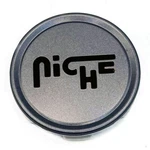 Niche Wheel Center Hub Cap Gunmetal 2.95", Black Logo. Fixed Price $12.00.