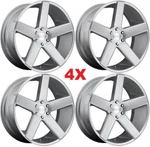 Dub Baller Silver Brushed Wheels Rims S218 24X10 6X139.7 +31. Fixed Price $3108.00.