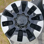 Chevrolet Oem 20" Wheel, Cap & Tpms Silverado Hd Black/machined Rim 2020-2024. Fixed Price $339.00.