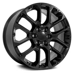 For Chevy Silverado 1500 99-23 Alloy Factory Wheels 6 V-spoke Satin Black. Fixed Price $285.00.