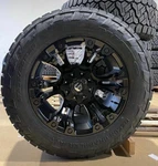 20X10 Fuel Vapor 35" Mt Black Wheels Rims Tires Package 5X150 Toyota Tundra. Fixed Price $3134.05.