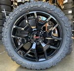 22 Gmc Sierra Yukon Honeycomb Black Wheels Silverado Tahoe 33 Mt Mud Tires G04. Fixed Price $2099.00.