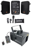 Jbl EON208P Portable System Pair 8" SPEAKERS+8 Ch Mixer/bluetooth+hazer. Fixed Price $834.90.