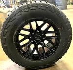 4X New 20X10 Evok EV501 Wheels And Tires! All Gloss Black 8X170 Ford F250 F350. Fixed Price $2500.00.