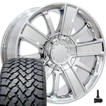 5653 Chrome 20X9 Oe Wheels Llc Rims & 275/55R20 At Tires, Tpms Set 6X139.7 27ET. Fixed Price $2304.00.