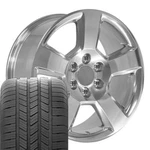 5652 Polished 20" Rims & Goodyear Tires Fit Silverado Tahoe Yukon Sierra. Fixed Price $2039.00.