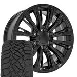 4869 20X9 Srtin Black Oe Wheels & 275/55R20 R/t Tires Set 6X139.7 +28ET. Fixed Price $1768.00.