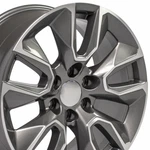 20" 23376222 Rim Fits Gmc Sierra CV32 Gunmetal Machined 20X9 Wheel 5916. Fixed Price $238.00.