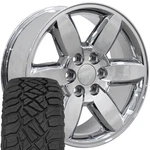 5420 Chrome 20X8.5 Rims & 275/55R20 R/t Tires Set 6X5.5 +31ET. Fixed Price $2117.00.