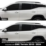 Window Chrome Blackout Vinyl Wrap Overlays Fit For Gmc Terrain 2018 2024. Fixed Price $39.95.