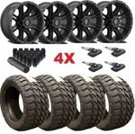 Black Wheels Rims Tires 12.50 20 2500 3500 Ram F-250 F-350 Off Road 8 Railcar. Fixed Price $2395.00.