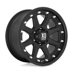 (set 4) XD798 Addict 17X9 6X139.7 -12MM Matte Black Wheels. Fixed Price $1146.40.